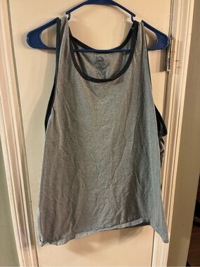 Fruit of the Loom Men's Tank Top Gray, Size L With Dark Trim